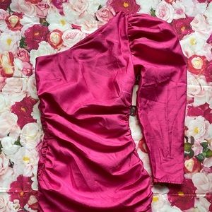 Aritzia Hot Pink Wilfred Dress